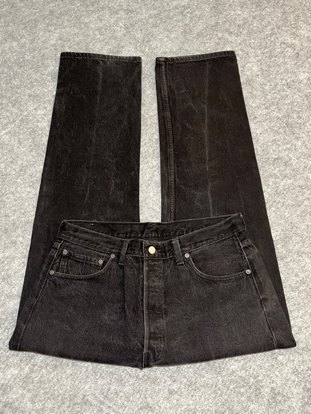 Vintage '90s Levi's 501 Washed Black Denim Jeans